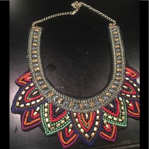 Bib statement necklace